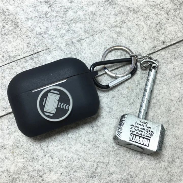 Cartoon%20Marvel%20Batman%20Earphone%20Case%20Cover%20For%20Airpods%20Pro%202%203%20Silicone%20Wireless%20Headphone%20Protective%20Shell%20With%20Key%20Chain%20Abandon%20Abandon%20-%20Image%203