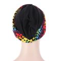 Headwraps hats for women Knotted Print Twist Cotton Headband Caps Chemo Beanies Turban Headwear Hats for Cancer Daily Use. 