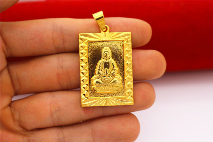 Copper-plated%20Vietnamese%20sand%20gold%20classic%20men's%20dragon%20brand%20Guanyin%20Guan%20Gong%20pendant%20jewelry%20that%20will%20not%20fade%20for%20a%20long%20time%20gold-plated%20jewelry%20-%20Image%204