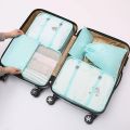 6/7pcs Large Capacity Luggage Packing Cube For Suitcase Organizer Travel Shoes Clothes Cosmetic Storage Bag Toiletries Pouch.