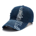 Cross border denim baseball caps for men and women washed retro fashion caps for outdoor sports sunscreen visors.