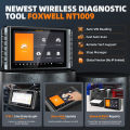 FOXWELL NT1009 OBD2 গাড়ি স্ক্যানার ECU কোডিং বি ডিরেক্টরেল নিয়ন্ত্রণ পরিচালিত ফাংশন OE All System OBD2 Automotive Diagnosis tool. 