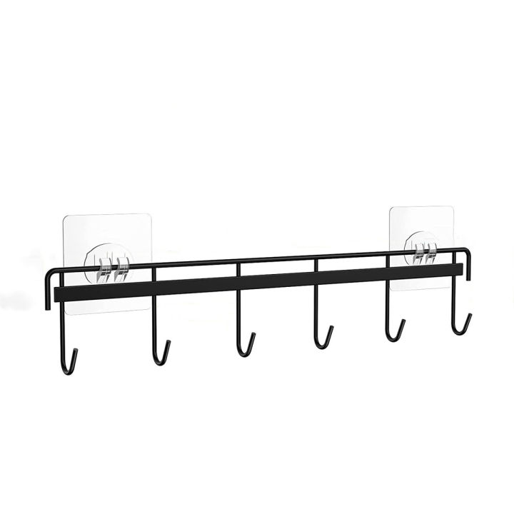 GC%202pcs%20Wall%20Mounted%20Coat%20Rack,%20Metal%20Wall%20Self-adhesive%20Hanger,%20Coat%20Hook%20With%206%20Hooks%20For%20Clothes%20Towel%20Hats,%20Kitchen%20Wall%20Hanging%20Rack%20No%20Drilling%20Hanger%20%EF%BB%BF%20-%20Image%208