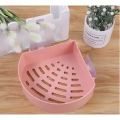 1 pcs Triangle Bath And Kitchen Corner Storage Shelf With Sticky Sticker Plastic kitchen Bathroom Shelves - bathroom corner shelf. 