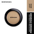 Nirvana Color Mattifying and Poreless Pressed Powder - Light Beige. 