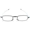 Portable 2 Pairs Of Compact Folding Reading Glasses With Mini Flip Top Carrying Case For Fashion Men And Women Rotation Eyeglass +1.5 Black &+2.0. 