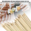 BBQ Grilling Skewers Outdoor Sticks Bamboo Barbecue Fork 100pcs Picnic. 
