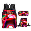 Space Werewolf Kill Among us school bag three-piece game peripherals for primary and secondary school students backpack shoulder bag pencil case. 