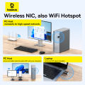 USB Wifi Baseus FastJoy Series 650Mbps High Speed 2.4G / 5G Dual Band WiFi Adapter. 