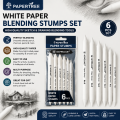 White Paper Blending Stumps Set High Quality Sketch Drawing Blending Tools for Mixed Media & Paper Art. 