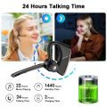 New Bee M50 Wireless Bluetooth Headset 5.2 Earphones Headphone with Dual Mic Hands-free Earbuds CVC8.0 Noise Cancelling Earpiece.