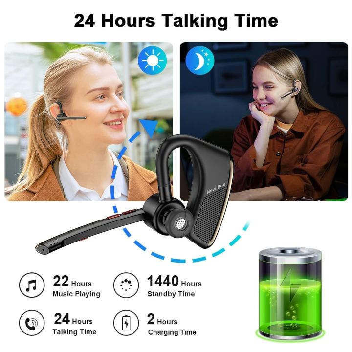 New%20Bee%20M50%20Wireless%20Bluetooth%20Headset%205.2%20Earphones%20Headphone%20with%20Dual%20Mic%20Hands-free%20Earbuds%20CVC8.0%20Noise%20Cancelling%20Earpiece%20-%20Image%203
