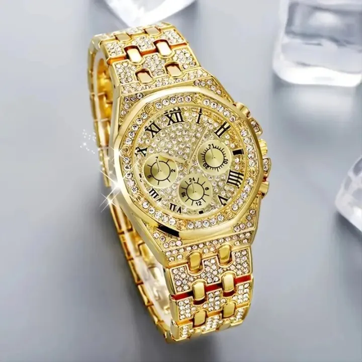 Luxury%20Brand%20Diamond%20Women's%20Gold%20Watch%20with%20Rhinestone%20Bracelet%20-%20Image%207