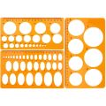 Circle Template Plastic Circle and Oval Templates Measuring Templates For Building Formwork Drawings. 