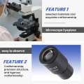 10X Microscope Eyepiece Wide Angle Optical Lenses Adapter Field 18mm Professional Ocular Lens Standard.