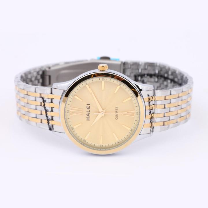 HALEI%20Brand%20Men's%20Full%20Steel%20Golden%20Steel%20Wrist%20Watches%20Business%20Quartz%20Watch%20-%20Image%203