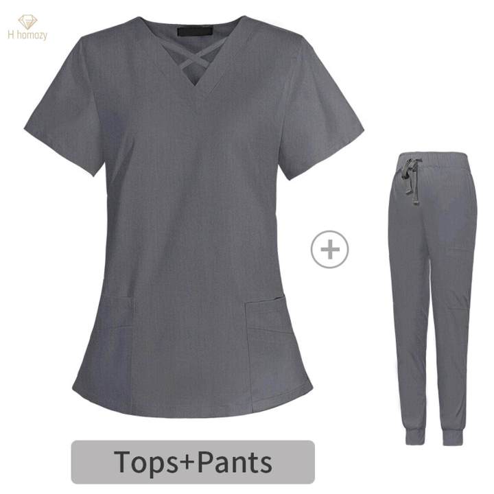 Nurse%20Suit%20for%20Pet%20Workers%20Breathable%20Lightweight%20Jogging%20Pant%20Multipurpose%20XS%20Gray%20-%20Image%206