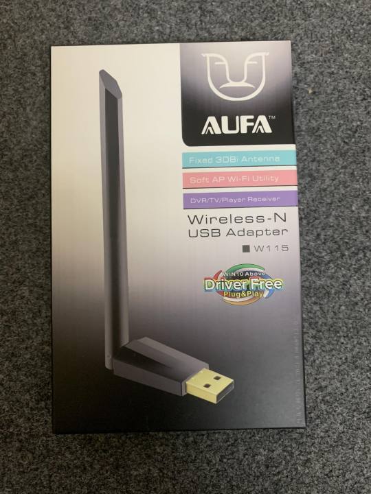 Usb Wifi Receiver Aufa 115 Black - Wifi Adapter