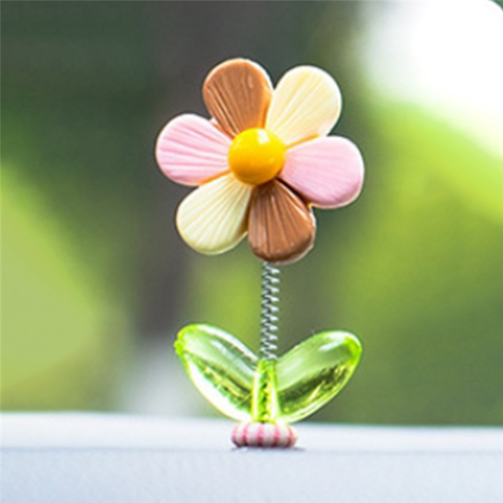 5Pcs%20Car%20Dashboard%20Rainbow%20Flower%20Ornaments%20Head%20Shaking%20-%20Image%203