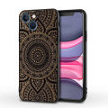 【Poggioio】 Mandala flower totem phone case for iPhone 11 12 Mini SE 7 8 6S 13 Pro Max XR XS X 15 14 Plus 14Pro 11pro 12pro soft cover. 
