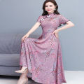 Womens Premium Quality China Vintage Print Long Kurti Stylish Exclusive 1 Piece Ethnic Wear Dress. 