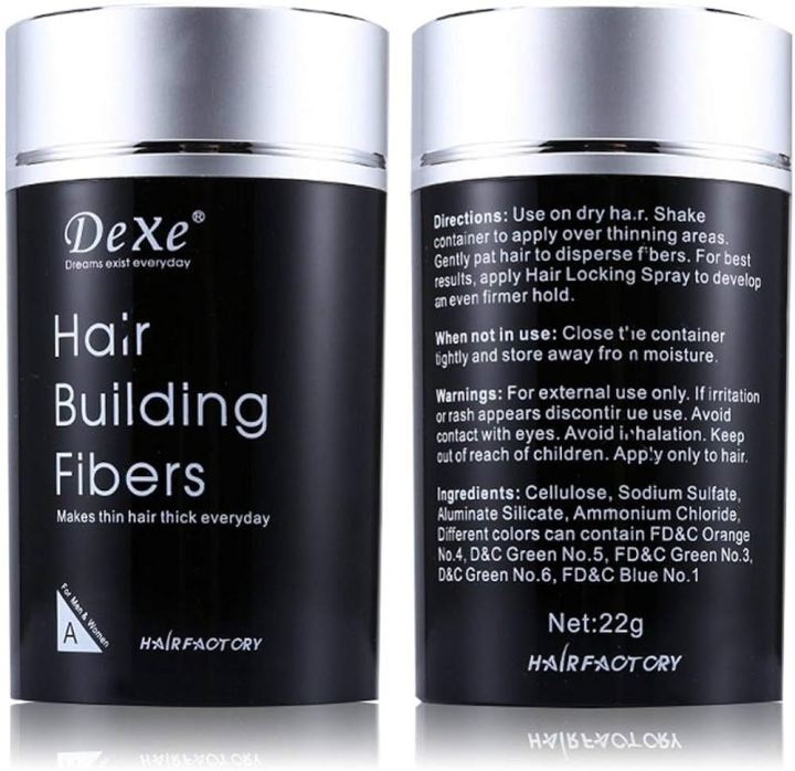 Dexe%20Hair%20Building%20Fiber%20Black%20for%20men%20&%20women%20-%205%20ps%20combo%20-%20Image%204