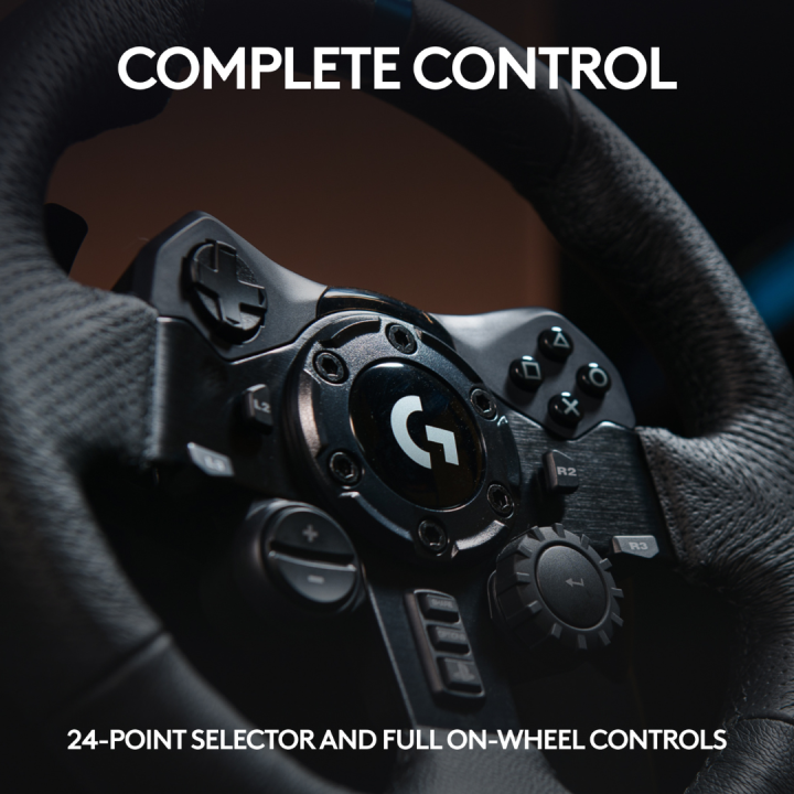 Logitech%20G923%20Racing%20Wheel%20and%20Pedals,%20TRUEFORCE%20Feedback,%20Responsive%20Driving%20Design,%20Dual%20Clutch%20Launch%20Control,%20Genuine%20Leather%20Steering%20Wheel%20Cover,%20for%20PS5,%20PS4,%20PC,%20Mac%20-%20Image%205