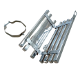 Apache 4V Silencer Guard Stainless Steel Box footrest Silencer Cover for motorcycle - Silver. 
