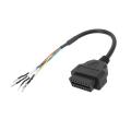 Diagnostic Extension Pigtail Cord, Stable Performance High Reliability OBD2 Female Connector Cable for Car. 