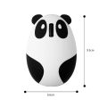 Ergonomic 2.4GHz Wireless Rechargeable Optical Panda Shape Computer Mouse - multicolor. 