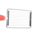 Tomato Lunch Meat Slicer Vegetable Cutter Stainless Steel Ham Fruits Cutter Practical Kitchen Accessories Non-slip-Blue.