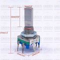Half Shaft 20mm Rotary Encoder Code Switch Digital Potentiometer 20 Pulse Mechanical Rotary Encoder Flat Shaft Through Hole. 