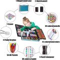 145-Piece Art Supplies Set for Kids, 2 Layers Drawing Supplies for Kids Boys Girls  Portable Aluminum Case Art Kit, Great Gift for Teens Adult Beginner and Artists. 