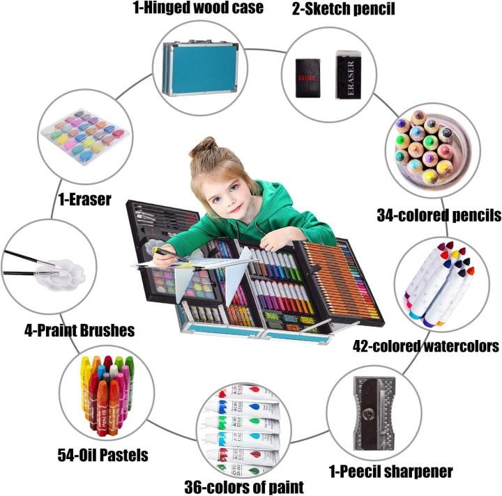 145-Piece%20Art%20Supplies%20Set%20for%20Kids,%202%20Layers%20Drawing%20Supplies%20for%20Kids%20Boys%20Girls%20%20Portable%20Aluminum%20Case%20Art%20Kit,%20Great%20Gift%20for%20Teens%20Adult%20Beginner%20and%20Artists%20-%20Image%203