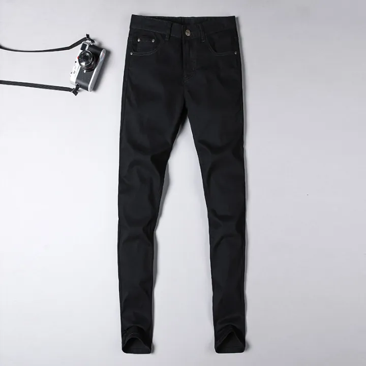 White%20Men's%20Jeans%20Four%20Seasons%20Affordable%20Luxury%20Fashion%20Pants%20Slim%20Straight%20Stretch%20Trousers%20Trendy%20Men's%20Pants%20-%20Image%203