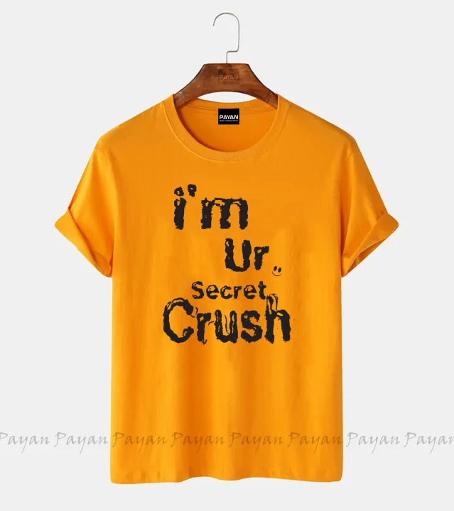 i%20am%20crush%20design%20Women's%20Short%20Sleeve%20Printed%20Jersey%20T-Shirt%20-%20Image%206