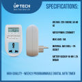 High Quality - Weekly programmable digital auto timer - Easy to Use And Maintain - Refine and Excellent - Reliable and Durable. 