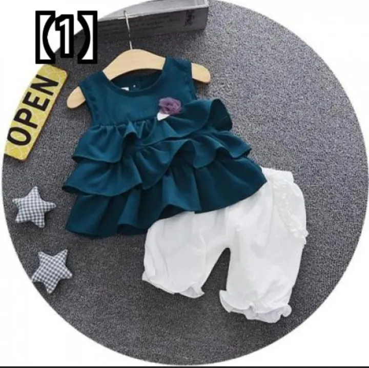 New%20Baby%20Girls%20Fashionable%20Premium%20Quality%20Beautiful%20Party%20Dress%20With%20HAIR%20BAND%20One%20Piece%20Baby%20Dress%20for%201-5%20-%20Image%204