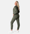 Leafletic Women’s Cropped Hoodie & Jogger Comfort Set | 2-Piece Comfort Loungewear | Stylish Top & Bottom Set | Stylish Sportswear Outfit | Activewear Tracksuit Set.