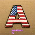 American Elements Alphanumeric National Flag Bay Military Badge Embroidered Cloth Patch Clothes Badge Armband Pants Patch Appliqué With Adhesive Back Can Be Ironed Can Hand-Sewn diy Material Phone Case Decoration. 
