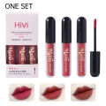 HiVi Soft Fog Matte Lip Glaze 3 PCS Set Lipstick Long Lasting Waterproof Not Easy To Fade Not Stick Cup Easy to Color Whitening Lip Mud. 