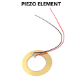 35mm PIEZO ELEMENT Buzzer Copper Piezo Element 35mm Drum Disc Vibration Knock Sensor With Cables. 