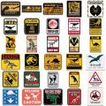 10/30/60PCS Jurassic Park Warning Sign Stickers Dinosaur Danger Banning DIY Motorcycle Travel Phone Guitar Laptop Cool Sticker. 