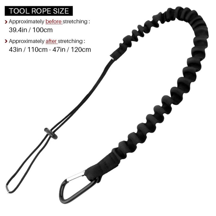 Tool%20Lanyard,%20Outdoor%20Tool%20Rope,%20High-Altitude%20Fall%20Prevention%20Safety%20Rope,%20Retractable%20Elastic%20Tool%20Rope%203%20Pieces,Black%20-%20Image%204
