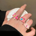 【Innovative】 New Fashion Black Cat Monster Ring For Women Funny Big Eye Cartoon Couple Rings Wedding Finger Jewelry Sweet Accessories Mzea. 