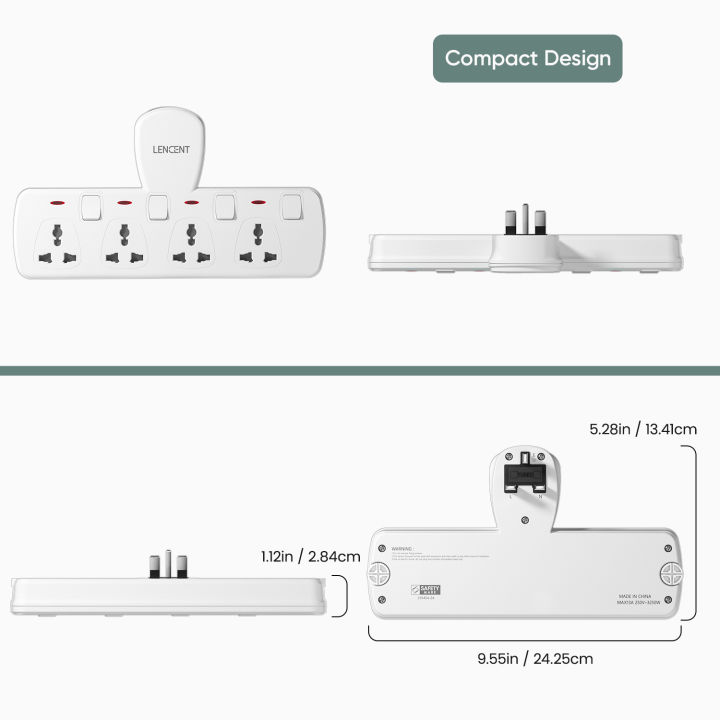 Lencent%204%20in%201%20Universal%20Plug%20Extension%20Wall%20Plug%20with%20Individual%20Switches,%204%20Outlets,%20Multi%20Plug%20Outlet,%20Power%20Plug%20Adapter,%20Multiple%20Socket%20Charger%20Extension%20for%20Home,%20Office,%20Travel%20-%20Image%203