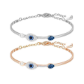 Evil Eye Element Devil Blue Crystal Tennis Bracelet For Women Ladies Rose Gold Adjustable Hand Chain Protect Family Gift.