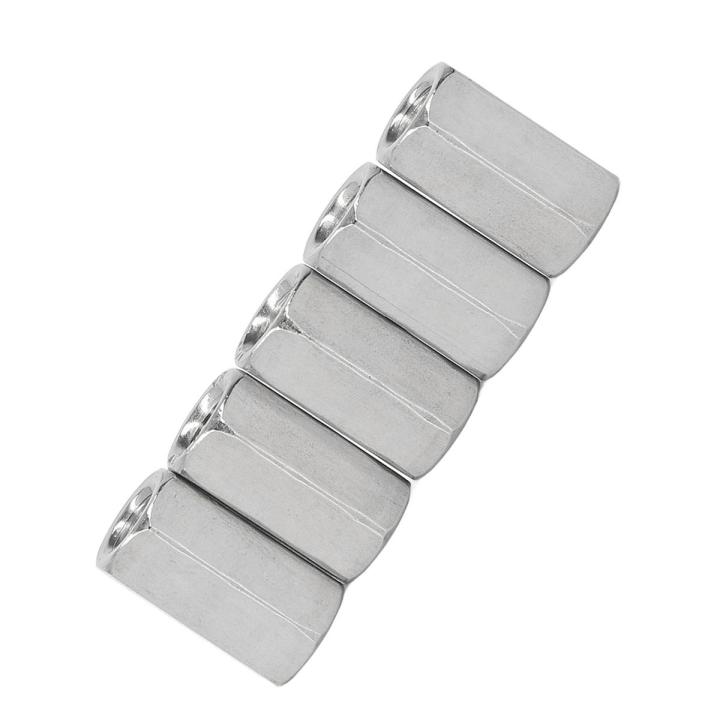 Fine Thread Coupling Nuts, Hex Coupling Nut Rustproof 20PCS for Bolt Stud Connection