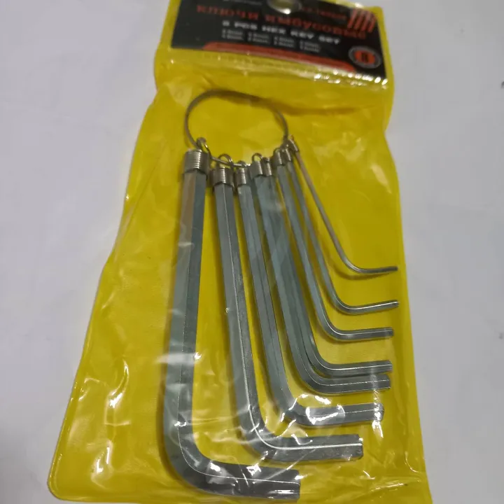 Hexagon%208%20Pcs%20Metric%20Combination%20Hex%20Key%20Allen%20Wrench%20Set%201.5Mm%202.Mm%202.5Mm%203Mm%203.5Mm%204Mm%205Mm%206Mm%20Keyring%20Hand%20Bicycle%20Repair%20Screw%20Driver%20Tool%20Set%20-%20Screw%20Driver%20Set%20-%20Image%207