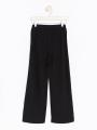 Wide Trousers with Buttons For Girls. 